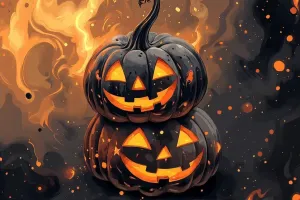 1000 Piece Adult Jigsaw Puzzle, Black Pumpkin, Wicked Scent Adult Family Jigsaw Puzzle, Home Wall Decoration Birthday Gift.