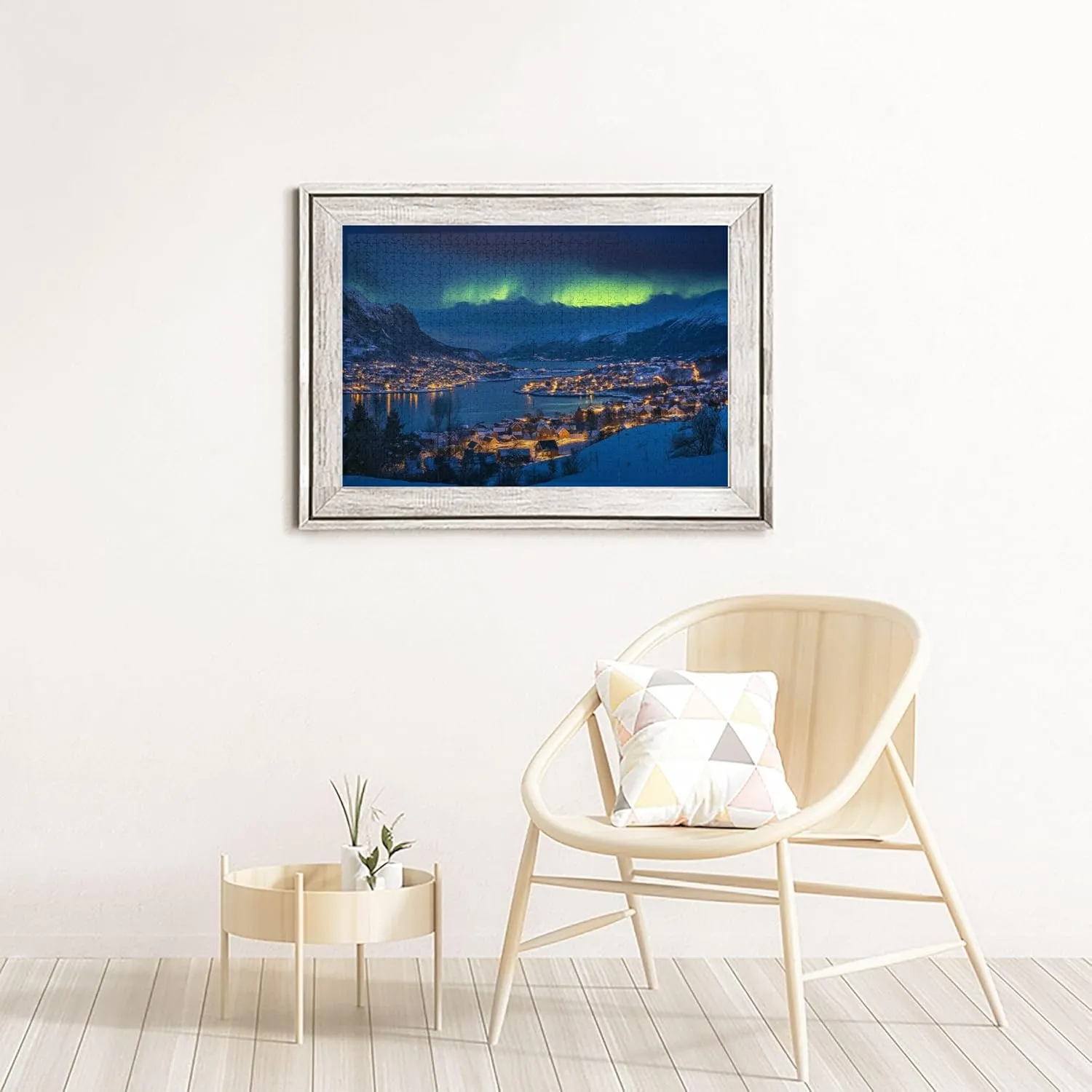 1000 Piece Jigsaw Puzzle for Adults Norwegian Polar Towns,Ideal for Relaxation and Family Fun,Enjoy The Puzzle Solving Process,Classic Scenery Wooden Puzzles,Gifts for Friends and Family