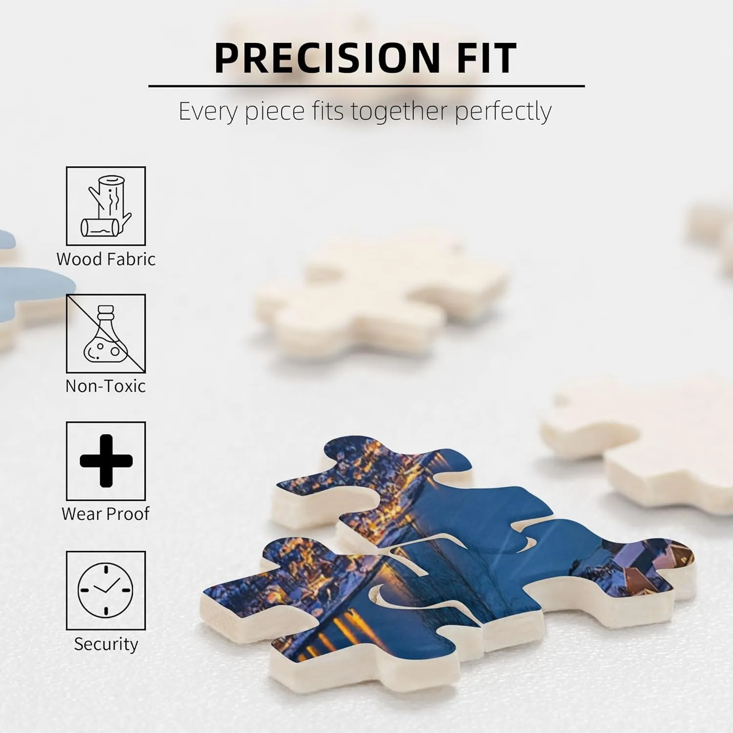 1000 Piece Jigsaw Puzzle for Adults Norwegian Polar Towns,Ideal for Relaxation and Family Fun,Enjoy The Puzzle Solving Process,Classic Scenery Wooden Puzzles,Gifts for Friends and Family