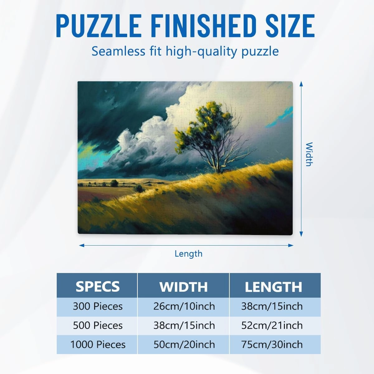 1000 Pieces Wooden Puzzle Adult Grassland Scenery Suitable for Those Who Like Challenging Family Leisure and Entertainment Toys