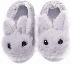 1 Pair Plush Rabbit Winter Warm Slippers Kids Non Slip House Slippers Cute Rabbit Ears Indoor Slippers