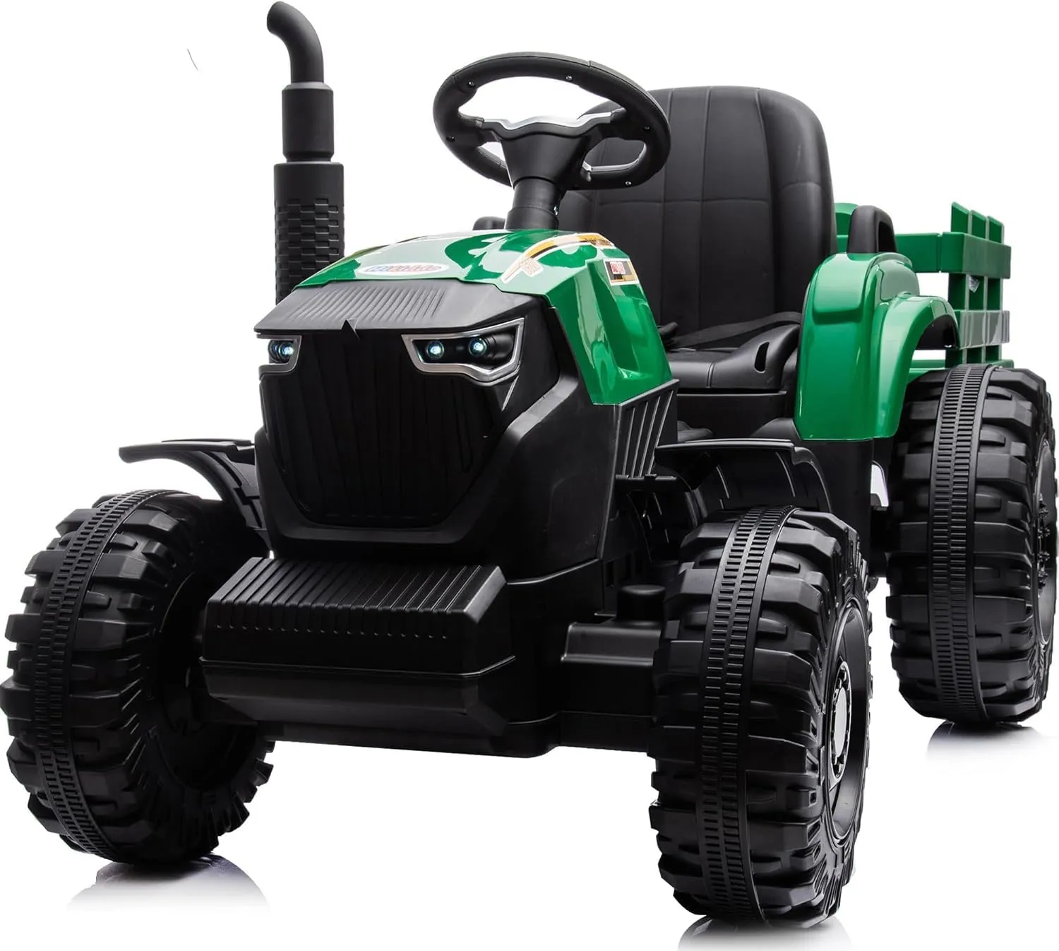 24V 9Ah Ride-On Tractor for Big Kids, 400W Electric Vehicle with Remote Control – Green
