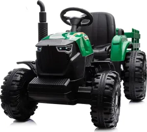 24V 9Ah Ride-On Tractor for Big Kids, 400W Electric Vehicle with Remote Control – Green