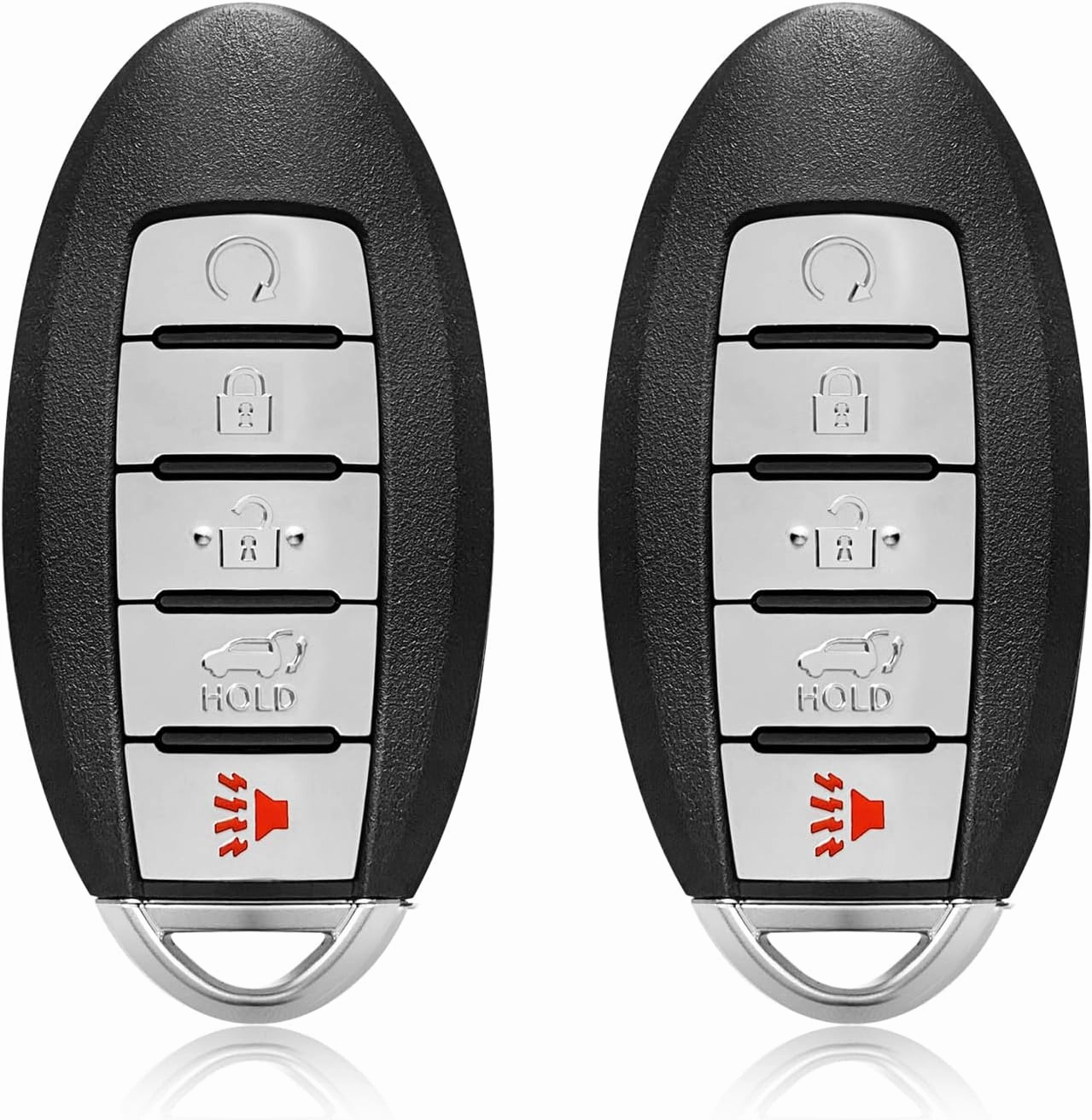 2 Keylessbest Replacement for Nissan Pathfinder Key Fob Remote Control 2013 2014 2015 2016 5 Buttons 433MHz KR5S180144014,Black
