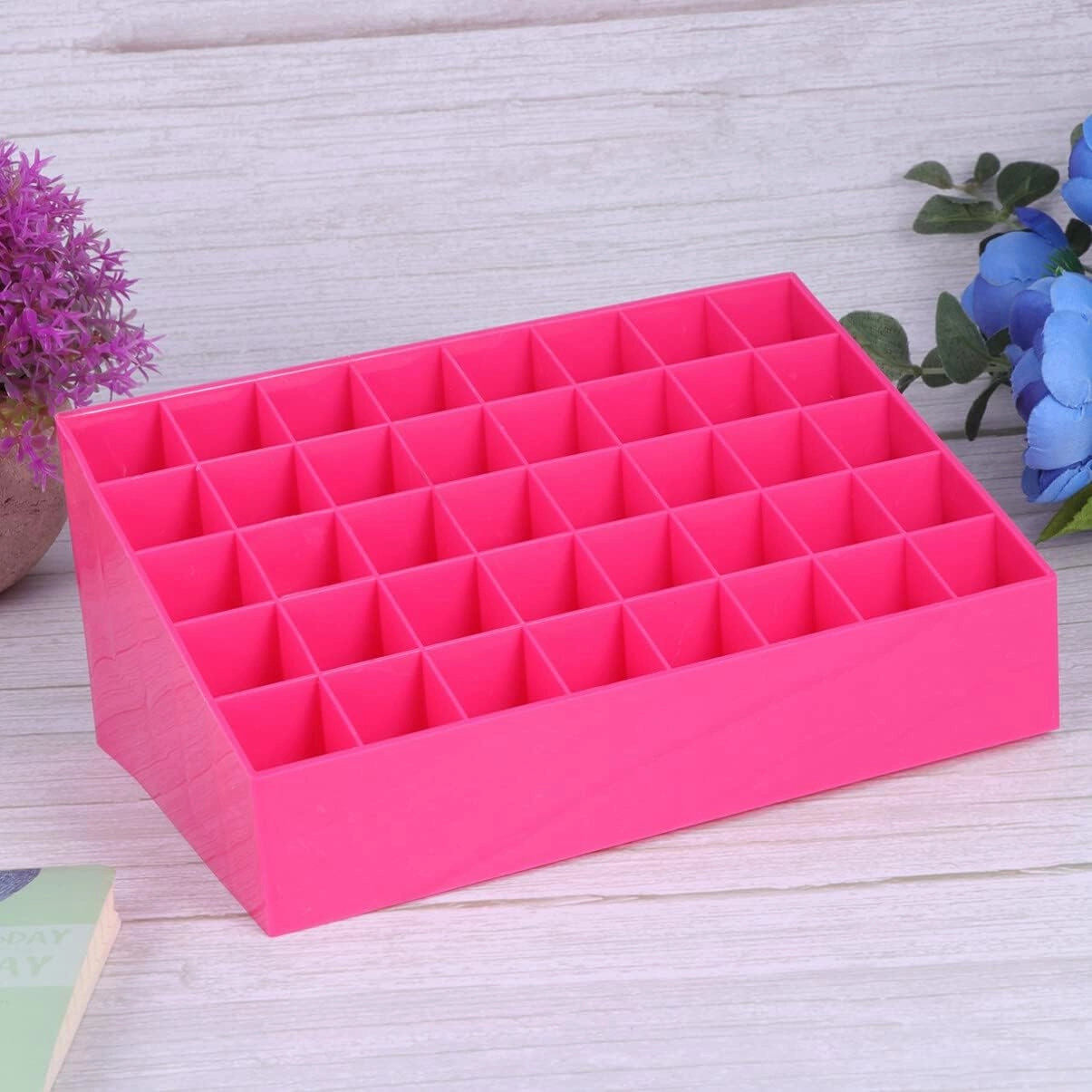 40 Box Lipstick Jewelry Storage Case Lipgloss Organizer Cosmetic Case Beauty Organizer Lip Gloss Lip Tint Cosmetic Holder Storage Canister Cosmetic Rack Makeup