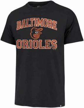 47 MLB Men's Union Arch Franklin Team Color Primary Logo Word Mark Short Sleeve T-Shirt