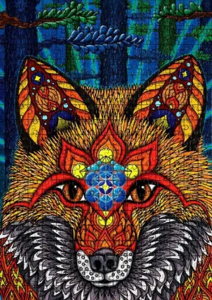 500 Piece Jigsaw Puzzle for Adults Electric Forest Wooden Puzzle Environmentally Friendly No Odor Challenging Educational Fun Family Holiday Activities Games Toys Gifts