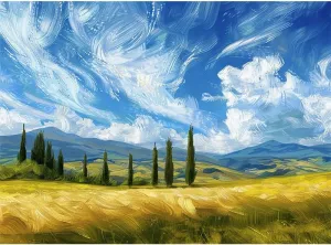 500 Piece Painting Grassland Challenging Puzzle Games for Men Women Teens Seniors