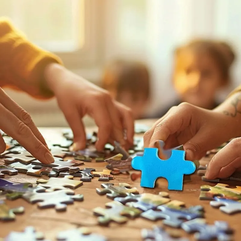 500 Piece Wooden Jigsaw Puzzle for Children Teens Painting Grassland Learning Toys Thick Sturdy Cardboard Precise Interlocking Family Game Age 14 