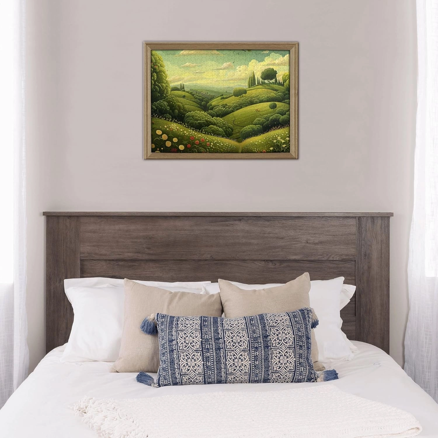 500 Pieces of Adult Wooden Puzzle - Peaceful Grassland,Artistic Challenge,Perfect for Display & Fun,Piece Fit Together Perfectly,Enjoy The Solving Process，Gifts Fro Friends and Family