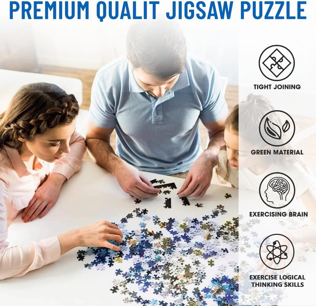 500 Pieces Parent-Child Puzzle There is a Big Mountain in Front of The Grassland Challenging Educational Toys Home Decor