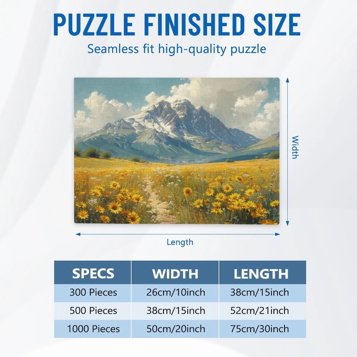 500 Pieces Parent-Child Puzzle There is a Big Mountain in Front of The Grassland Challenging Educational Toys Home Decor