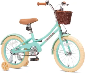 ACEGER Girls Bike with Basket, Kids Bicycle for 3-13 Years, Included Coaster Brake & Caliper Brake, 14 16 18 Inch with Training Wheels, 20 24 26 Inch with Kickstand but no Training Wheels
