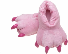 Adult Cute Plush Animal Paw Slippers Fuzzy Warm House Shoes