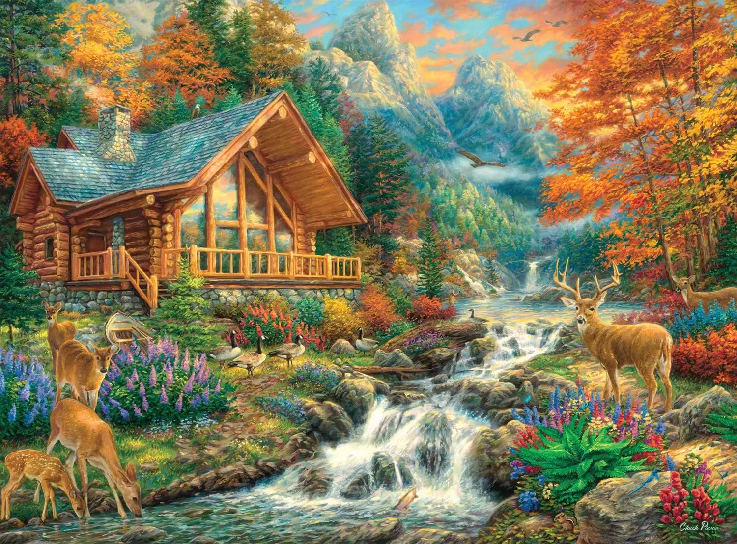 Alpine Serenity 1000 Piece Jigsaw Puzzle with Hidden Images