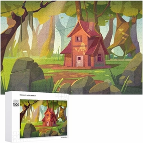 an Impossible Puzzle for Adults to Complete,Picturesque Alpine Meadow1000 PCS，challenging