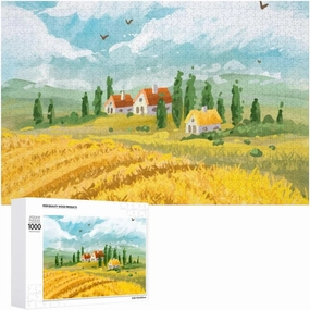 an Impossible Puzzle for Adults to Complete,Picturesque Alpine Meadow1000 PCS，challenging