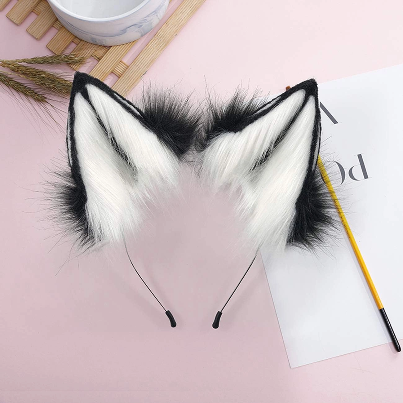 Anbiliwobo Wolf Fox Furry Ears Headwear Halloween Cosplay Cat Ears Headband