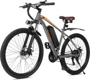 Apex Electric Bike for Adults, 26" 1000W Peak Electric Mountain Bike, 22MPH Top Speed, Max Range 55  Miles, 48V Removable Battery, 21-Speed Lightweight E-Bike, Front Suspension