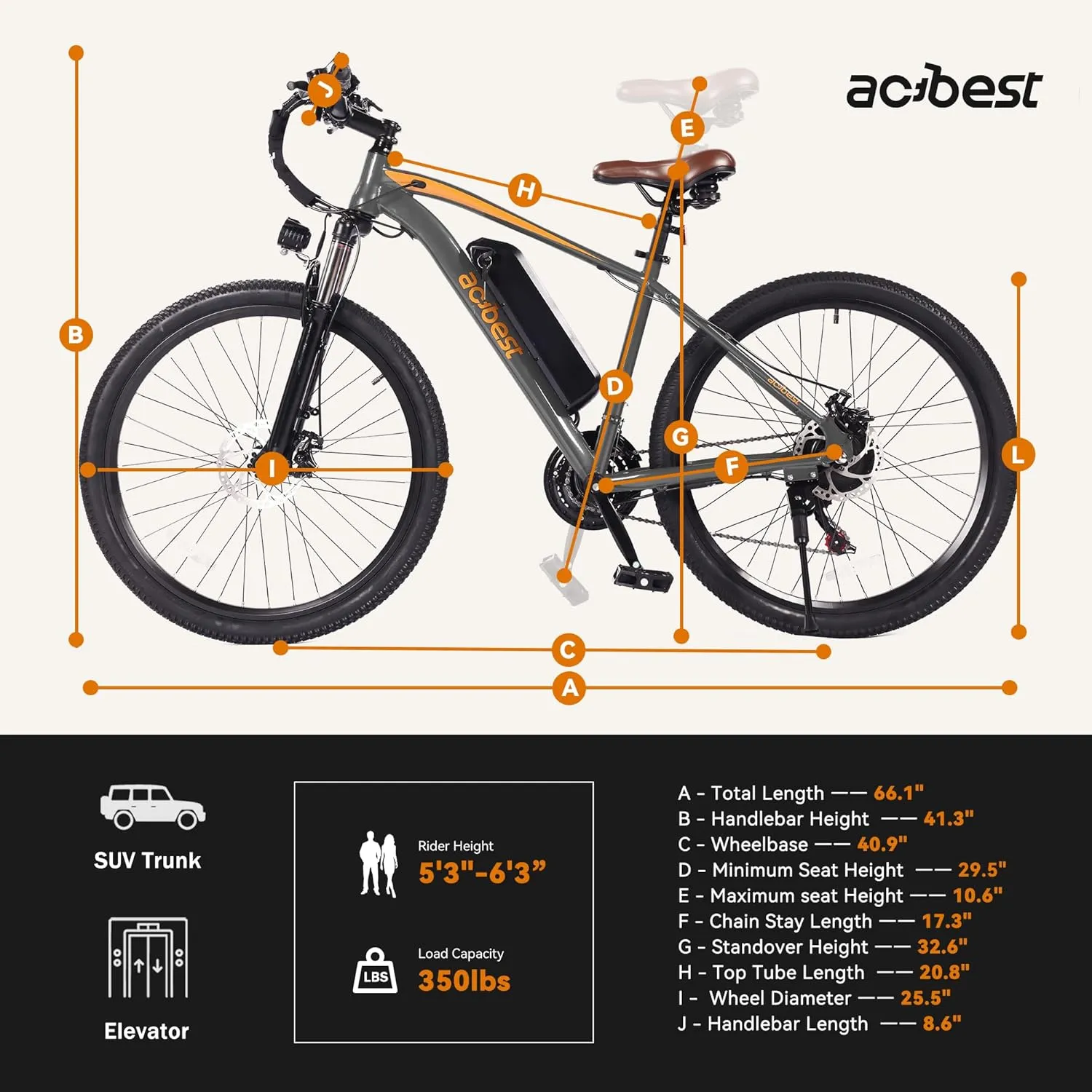 Apex Electric Bike for Adults, 26" 1000W Peak Electric Mountain Bike, 22MPH Top Speed, Max Range 55  Miles, 48V Removable Battery, 21-Speed Lightweight E-Bike, Front Suspension