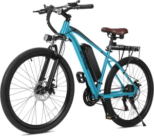 Apex Electric Bike for Adults, 27.5" Electric Mountain Bike with 21-Speed, Peak 1200W Motor 28MPH Top Speed, Max Range 55  Miles, 499Wh Removable Battery E-Bike, Front Suspension