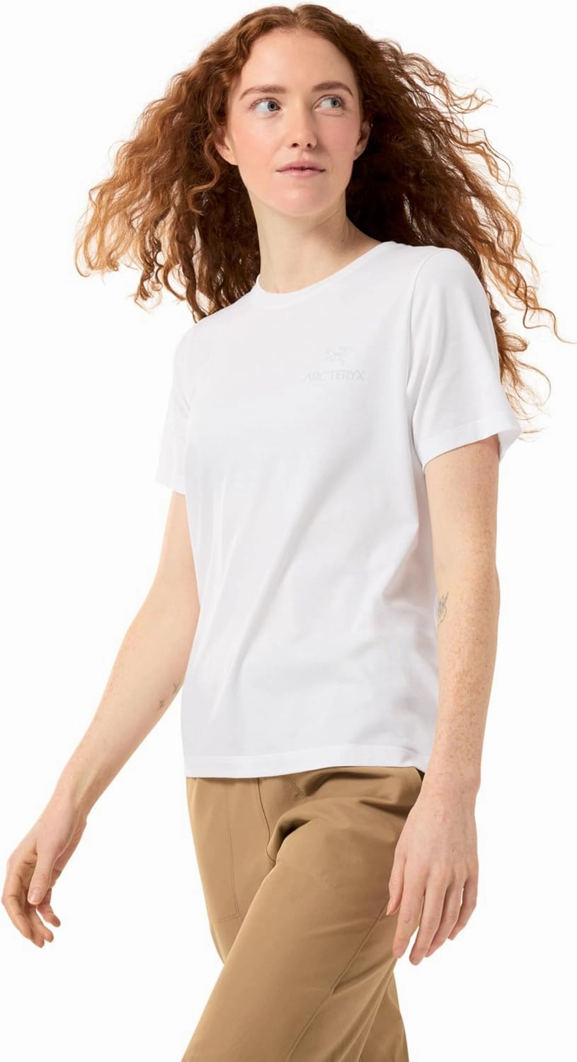 Arc'teryx Kragg SL Cotton Emblem Crew Shirt SS Women's | Soft Cotton Climbing Tee with a Chest Graphic