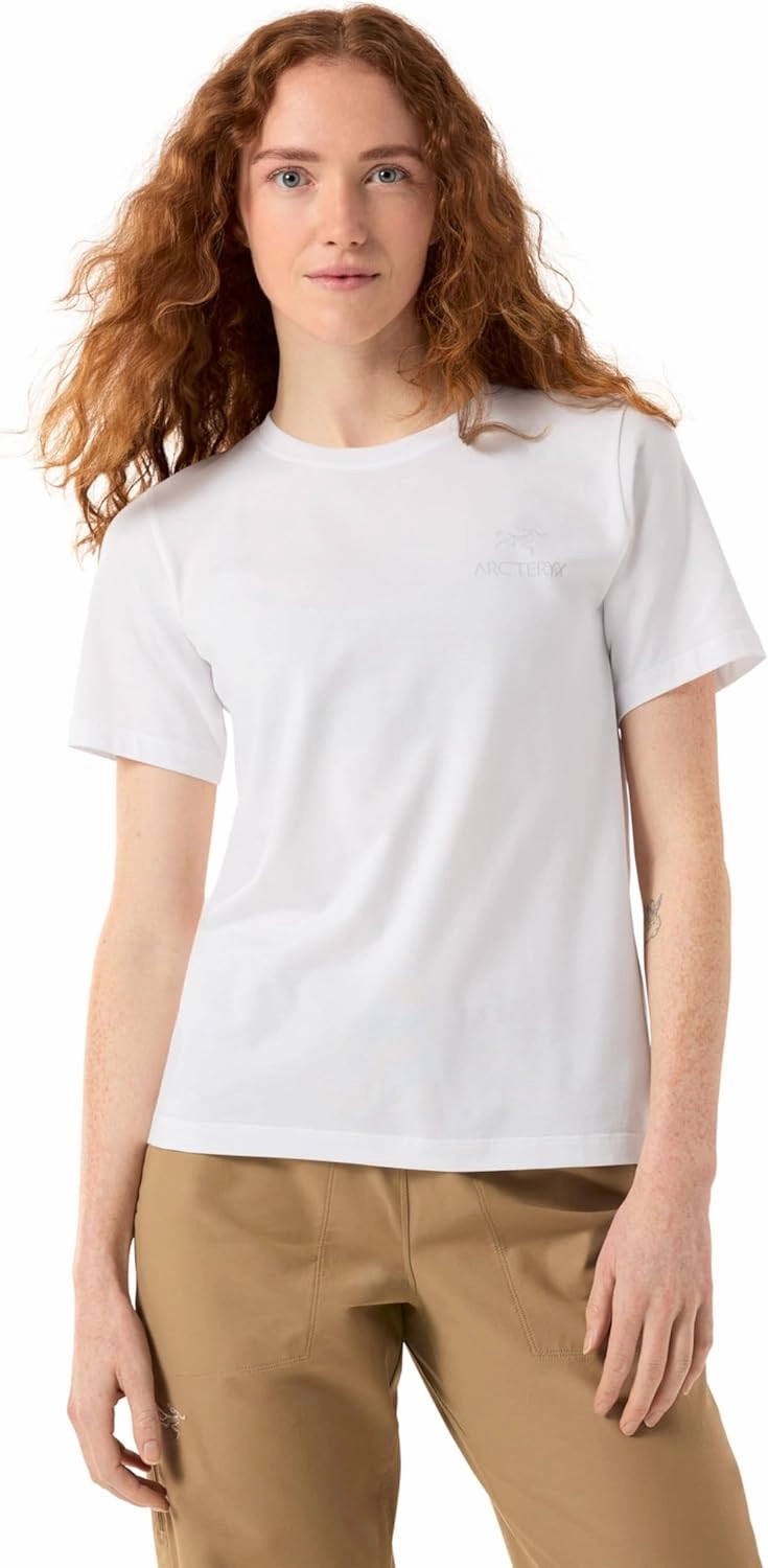 Arc'teryx Kragg SL Cotton Emblem Crew Shirt SS Women's | Soft Cotton Climbing Tee with a Chest Graphic