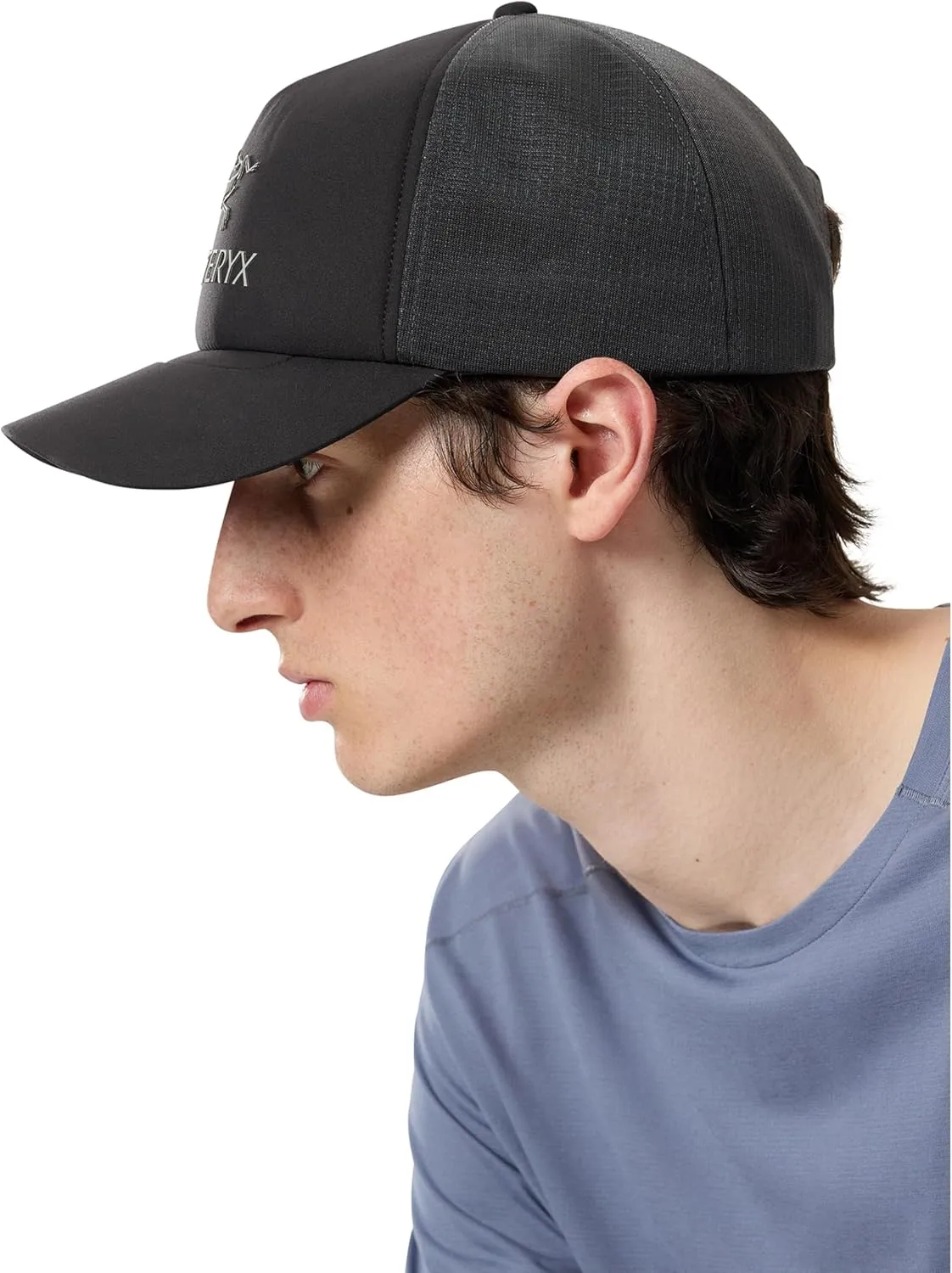 Arc'teryx Bird Word Trucker Curved Hat | Light Breathable Trucker Hat with Our Word Logo