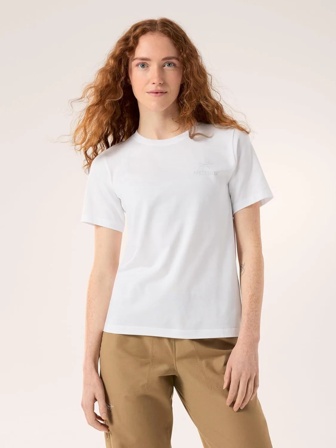 Arc'teryx Kragg SL Cotton Emblem Crew Shirt SS Women's | Soft Cotton Climbing Tee with a Chest Graphic