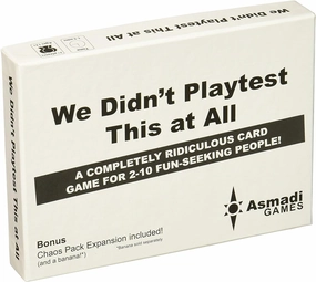 Asmadi Games We Didn't Playtest This at All - with Chaos Pack