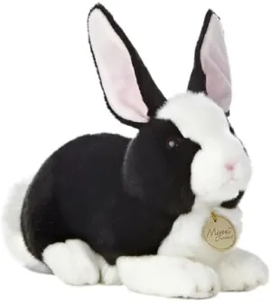 Aurora World Miyoni Dutch Rabbit Black and White 10" Plush