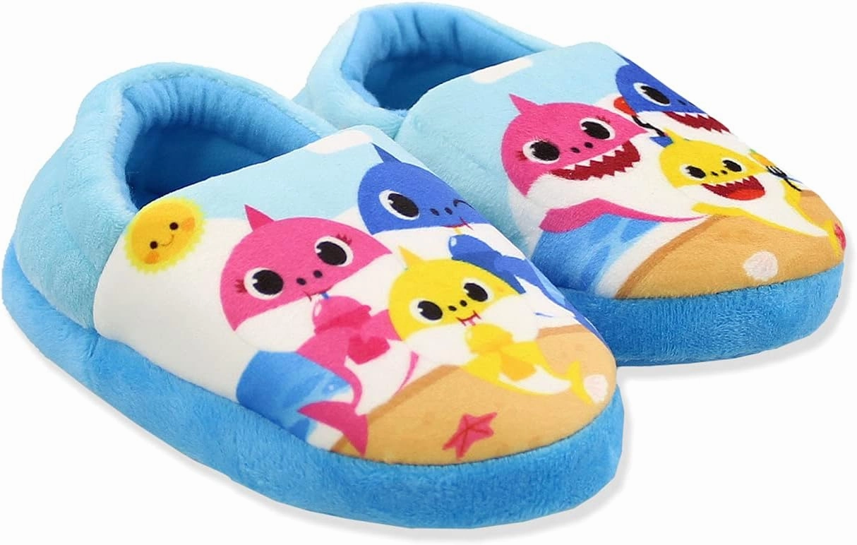 Baby Shark Toddler Kids Plush Aline Slippers