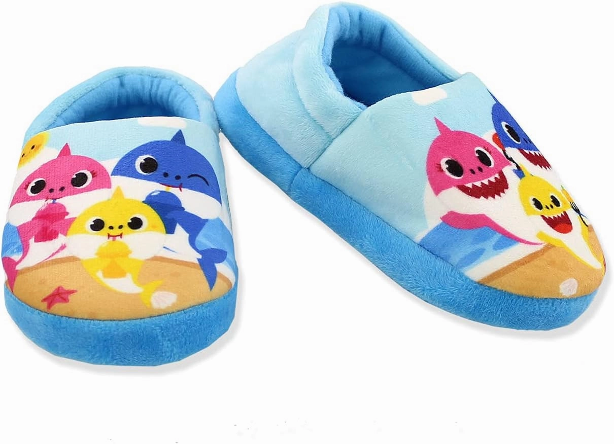 Baby Shark Toddler Kids Plush Aline Slippers