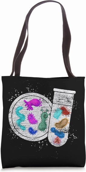 Biology Laboratory Microbiology Science Bacteria Tote Bag