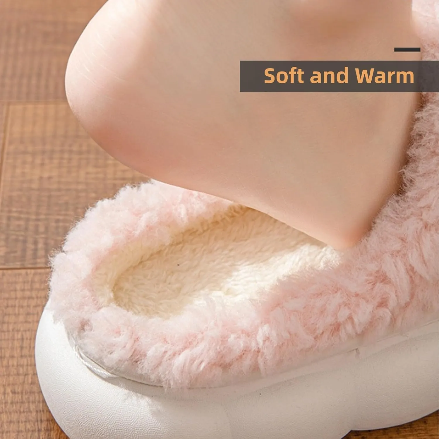 Bow Tie Slippers Cozy Soft Plush Slippers for Womens Lightweight Thick Sole Slippers Winter House Warm Slippers Shoes Indoor Non Slip Home Slippers Ladies Bedroom Fuzzy Slipper