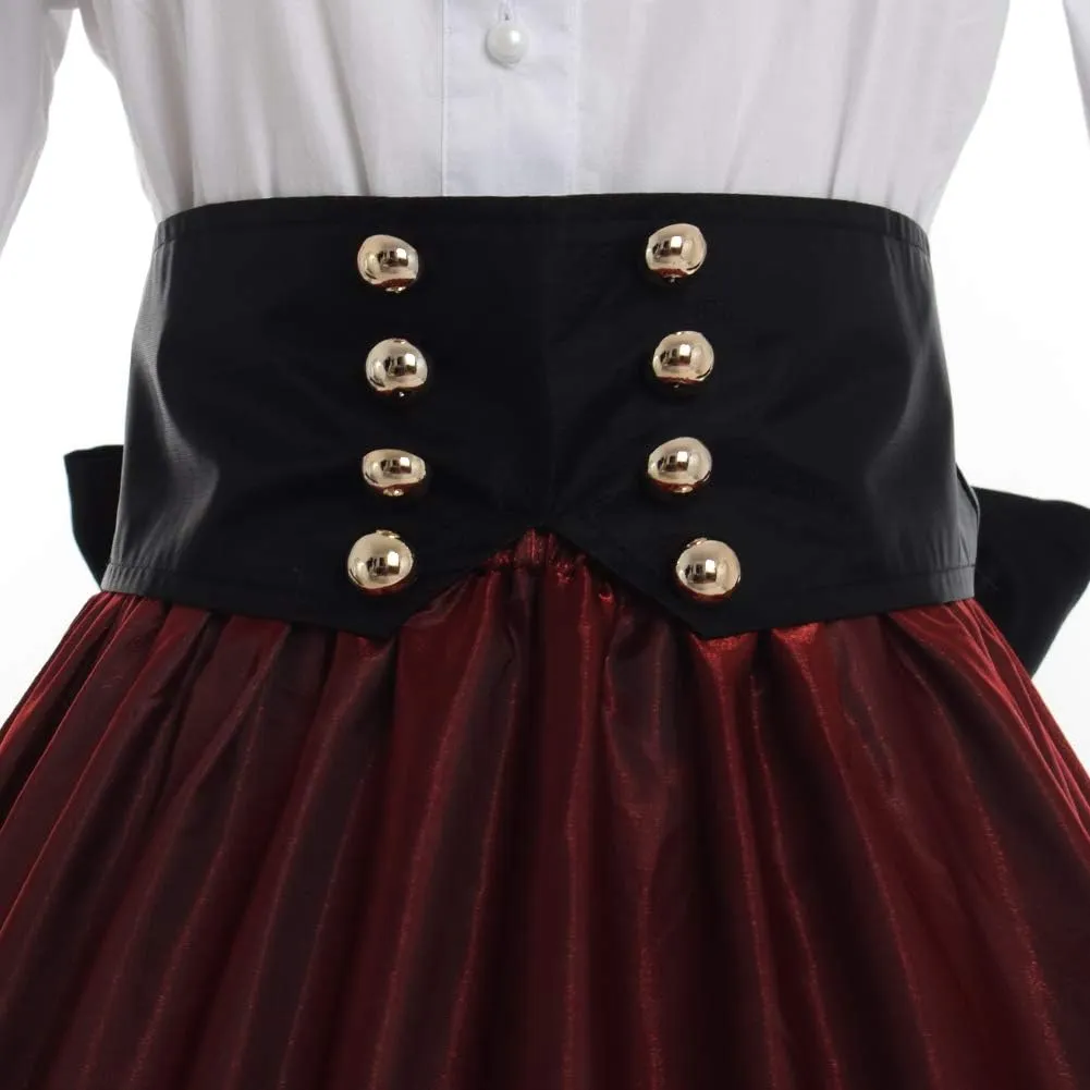 BPURB Women's Victorian Civil War Dress Theater Corset Costume Ball Gown (Blouse & Skirt & Petticoat)