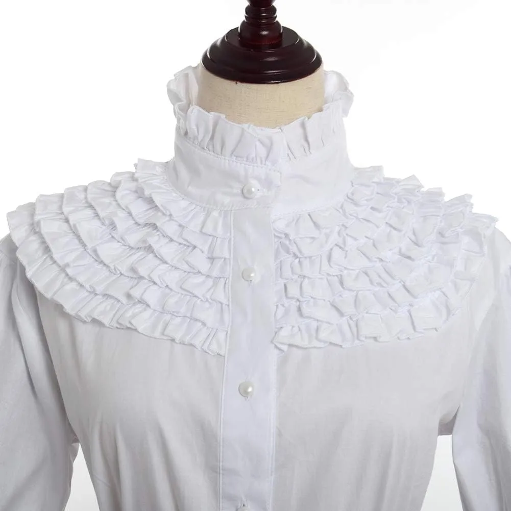 BPURB Women's Victorian Civil War Dress Theater Corset Costume Ball Gown (Blouse & Skirt & Petticoat)