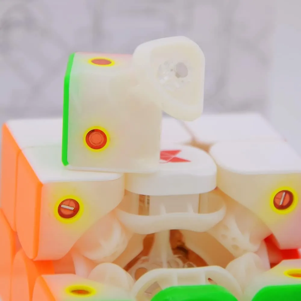 Bukefuno QY Tornado V3 M 3x3 Flagship Magnetic Speed Magic Cube QY Toys Man Tornado V3M 3x3x3 Stickerless Cubes Puzzle(Magnetic Core Flagship)