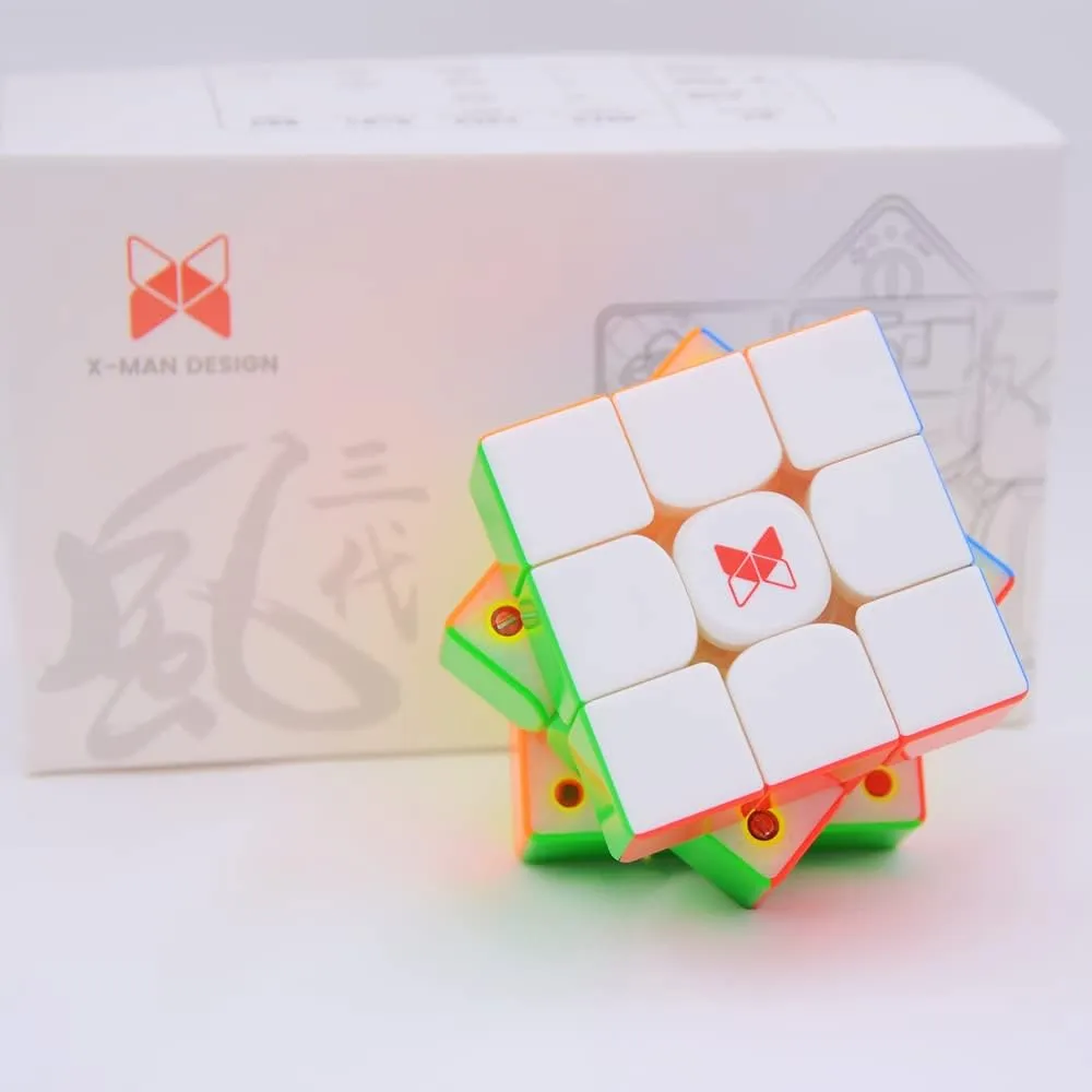 Bukefuno QY Tornado V3 M 3x3 Flagship Magnetic Speed Magic Cube QY Toys Man Tornado V3M 3x3x3 Stickerless Cubes Puzzle(Magnetic Core Flagship)