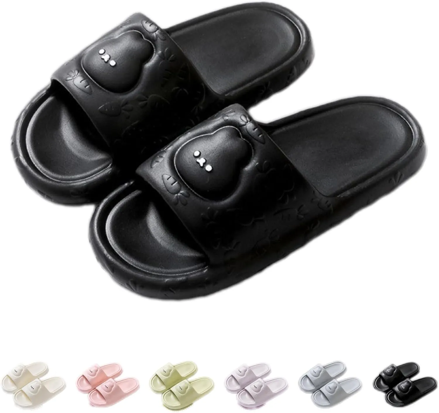 Bunny Slippers Bathroom Slippers Cartoon Ladies Summer Indoor Home Soft Sole Non-slip Thick Eva Slippers Can Be Worn Outside