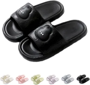 Bunny Slippers Bathroom Slippers Cartoon Ladies Summer Indoor Home Soft Sole Non-slip Thick Eva Slippers Can Be Worn Outside