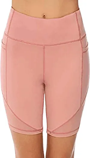 Buttery Soft Shorts Women Butt Lifting Shorts Pockets High Waisted Biker Anti Cellulite Up Gym Yoga Running Sport