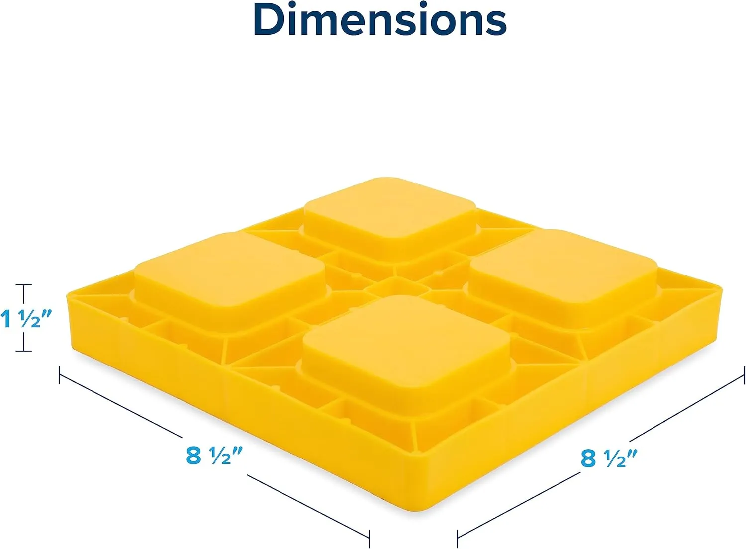 Camco RV Leveling Blocks - Features Interlocking Nested Design & Includes Zippered Bag for RV Storage - Each Camper Leveling Block Measures 8.5" x 8.5" x 1" - 10-Pack, Design May Vary (44510)