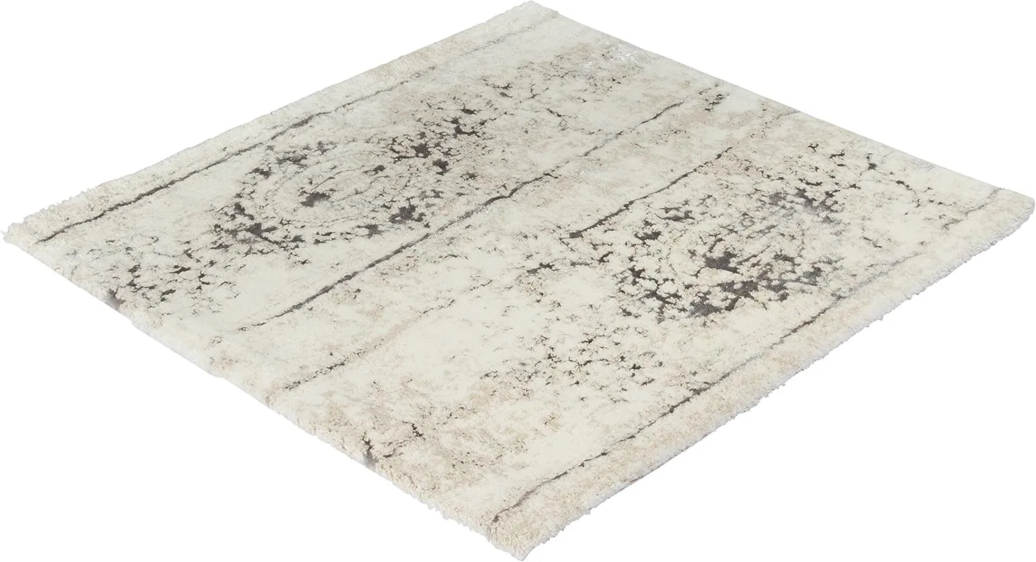 Caracas Bath Mat, Cotton Silver-Grey, 60 x 60 cm, Multicolor