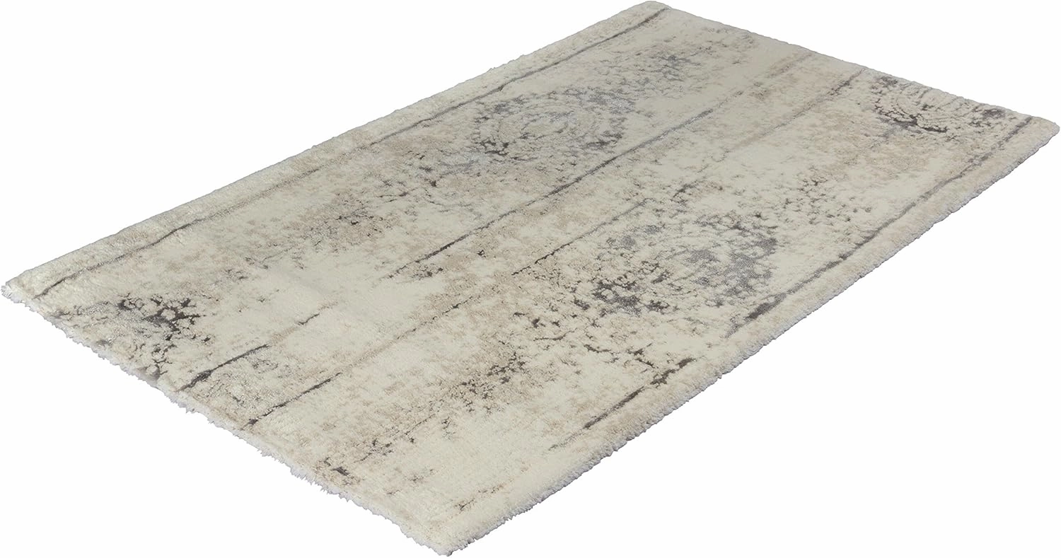 Caracas Bath Mat, Cotton Silver-Grey, 70 x 120 cm, Multicolor