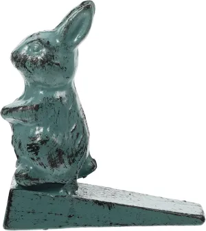 Cartoon Rabbit Door Stopper Vintage Cast Design Heavy Duty Safety Door Stop for Home Decor Mute Function Slip Base for Any Floor Type Retro