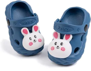 Casazoe Toddler Boys Girls Garden Clogs Little Kids Slip On Water Sandals Cute Cartoon Bunny Patterns EVA Clogs Slipper Slides Lightweight Outdoor Summer Children Beach Pool Play Shoes