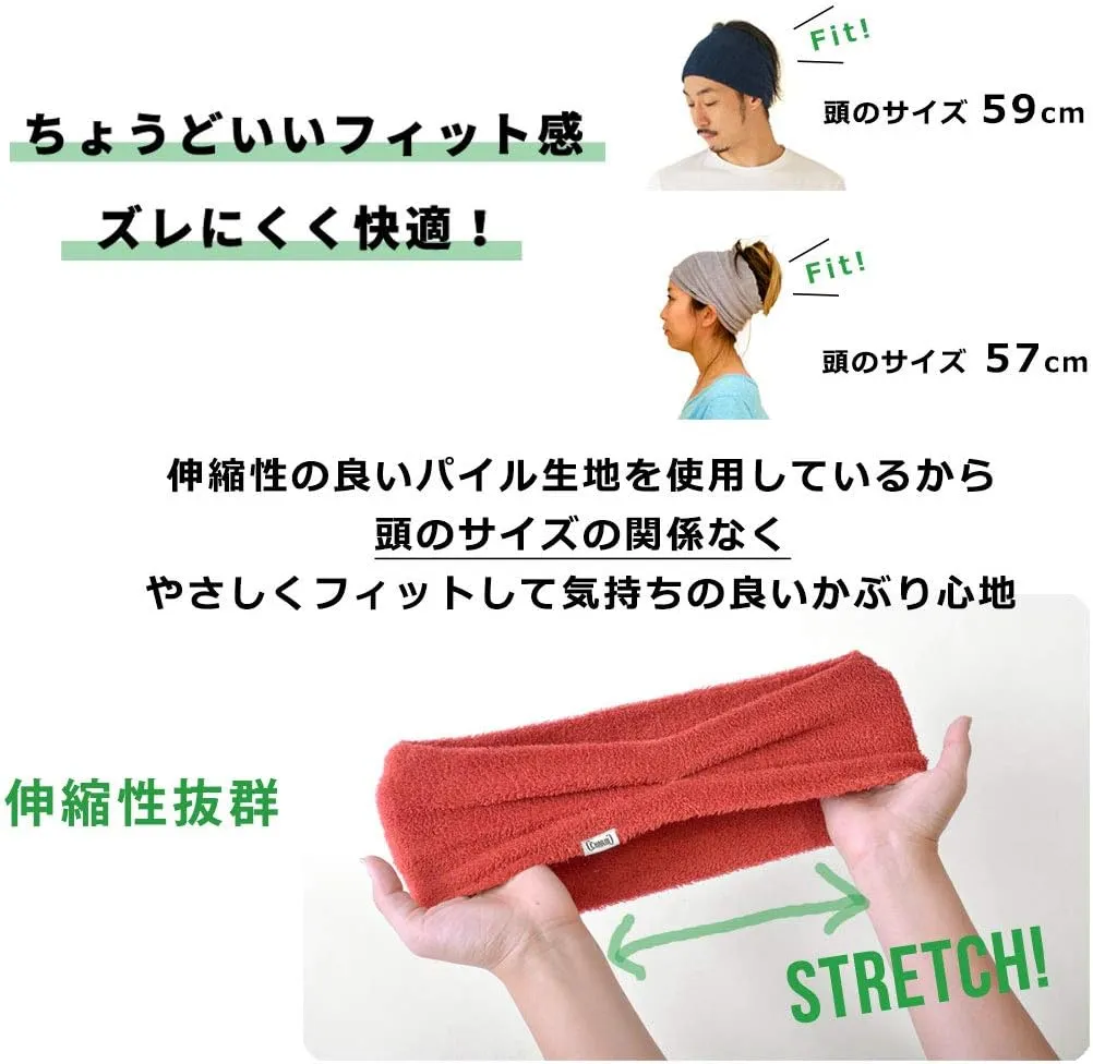 CHARM Mens Stretchy Workout Sweatband Headband - Womens Headwrap Fitness Exercise