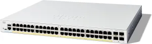 Cisco Catalyst 1300-48P-4X Managed Switch, 48 Port GE, PoE, 4x10GE SFP , Limited Lifetime Protection (C1300-48P-4X)
