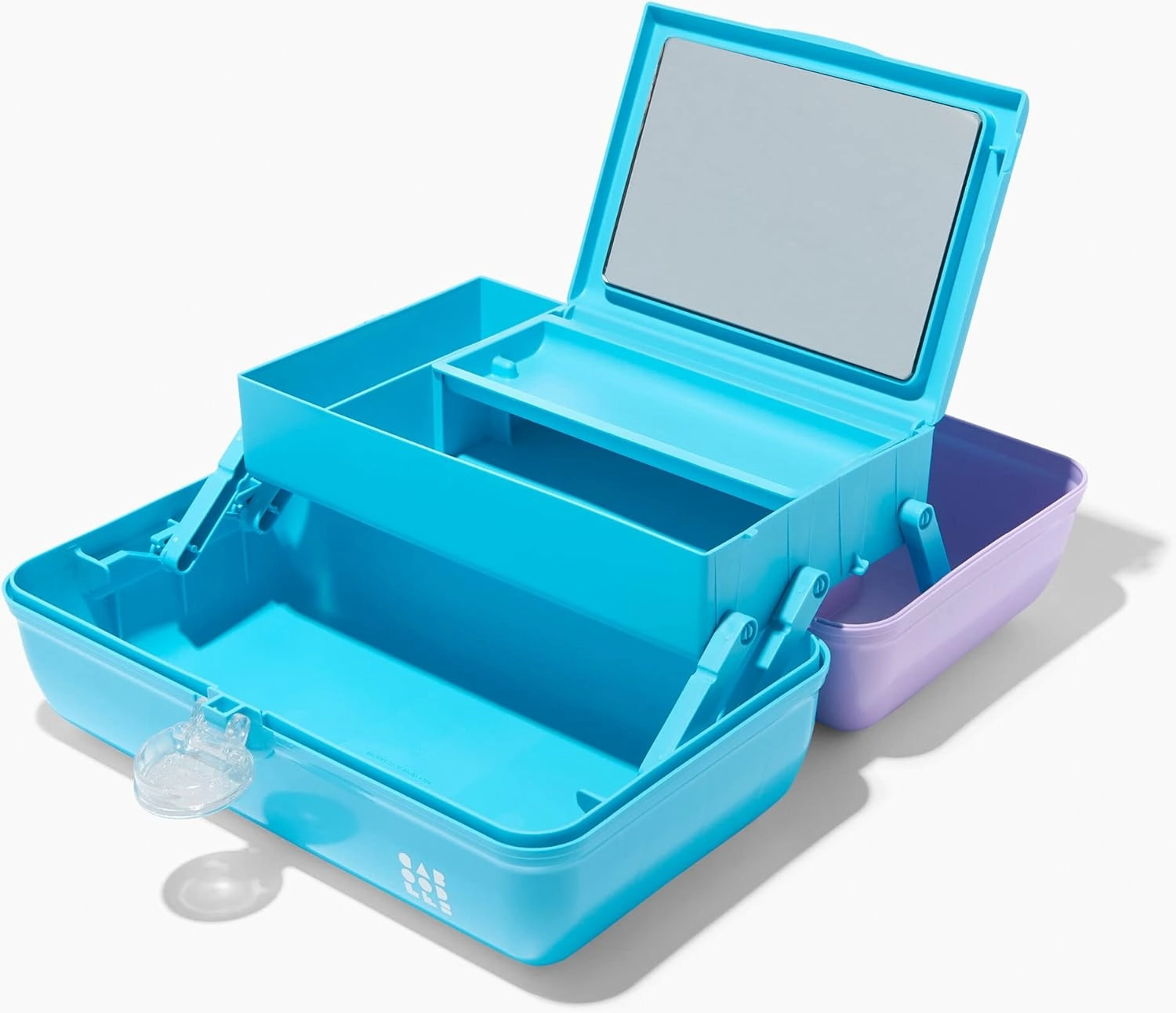 Claire's Exclusive - Caboodles Makeup Case, Travel Cosmetic Organizer for Girls with Mirror, Hard Case Storage Box: 13 x 7.4 x 6 Inches